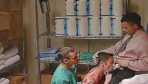 Two Factory Workers Are Having A Great Oral Action