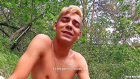 Taut Chap With Dyed Hair Acquires Fucked Outside