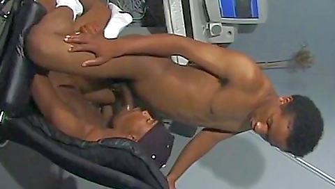 Watch Him Acquire Hammered Doggy Style With A Huge Curved Cock