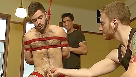 Sadomasochism - Moist Bushy Twink Acquires Fastened Up And Edged