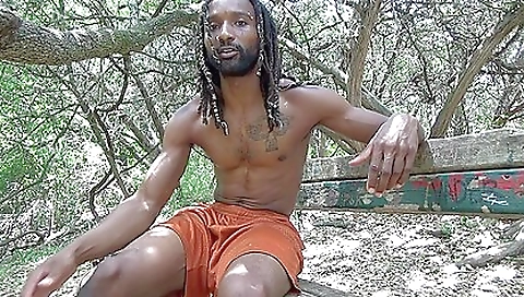 Risky Outdoor- Relaxing Smoke And Jack Off On A Bench