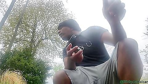 Gay Jamaican Sex Worker Smoking Some Good Ganja (weed)